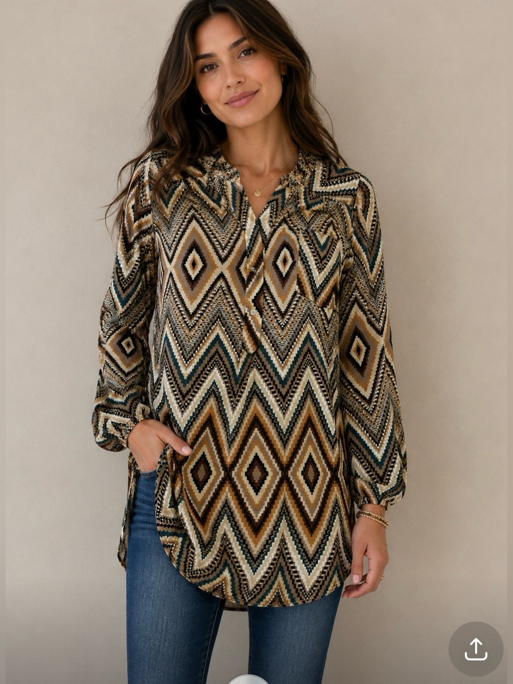 Multi color tunic